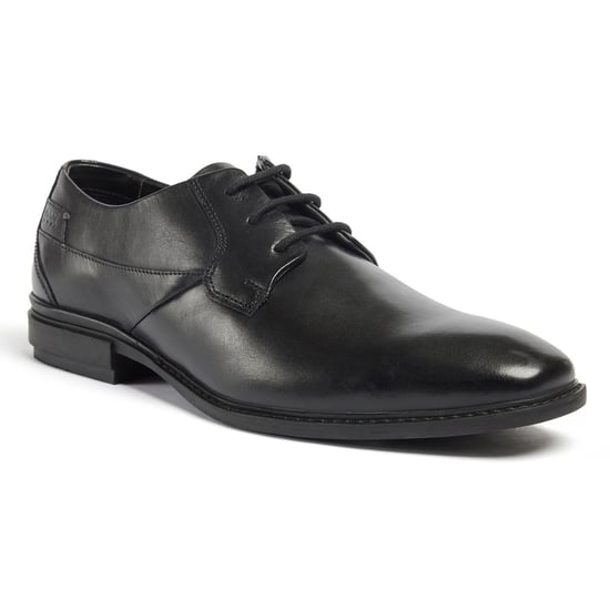 Pod Smyth Leder Herrenschuhe Schwarz Schnürschuhe - Image 1