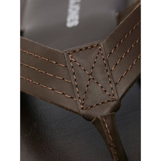 Jack & Jones Washton Herren Zehentrenner Aus Braunem Leder - Image 6