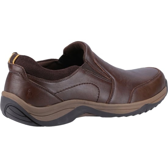 Hush Puppies Donald Leder Herren Mokkasins Schuhe in Kaffee - Image 2