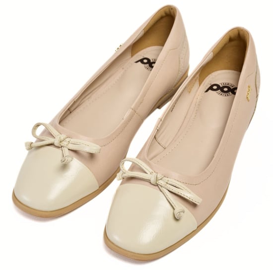 Pod Priya Leder Damen Rosa Ballerinas - Image 5