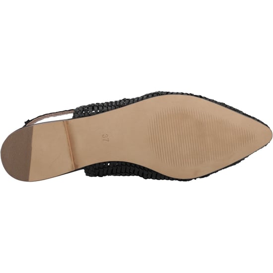 Hush Puppies Dalia Geflochtene Leder Damen Schwarz Flats - Image 3