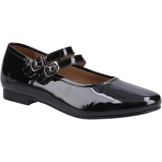 Hush Puppies Nancy Mary Jane Leder Damen Schwarz Ballerinas - Image 1