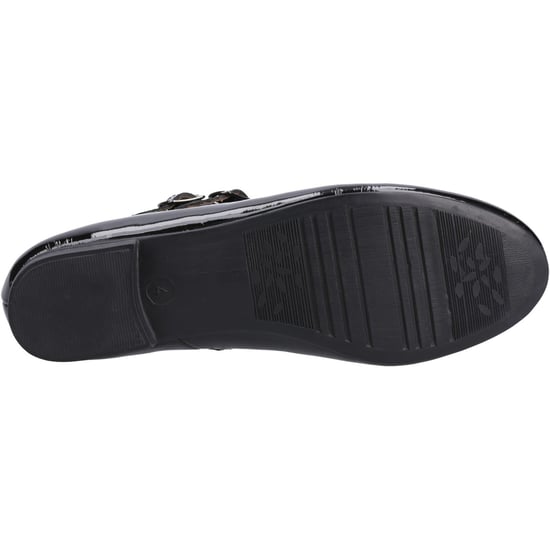 Hush Puppies Nancy Mary Jane Leder Damen Schwarz Ballerinas - Image 3