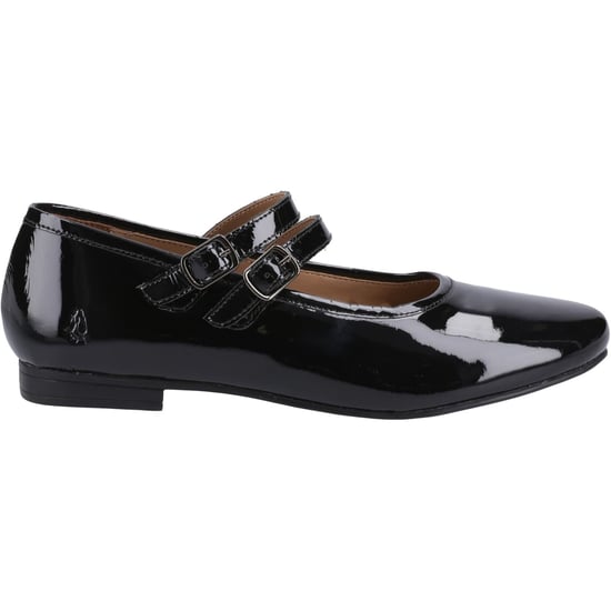 Hush Puppies Nancy Mary Jane Leder Damen Schwarz Ballerinas - Image 5