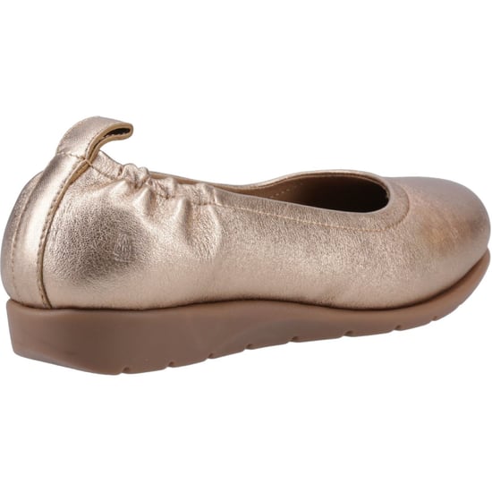 Hush Puppies Skylar Leder Damen Sandaletten in Gold - Image 2