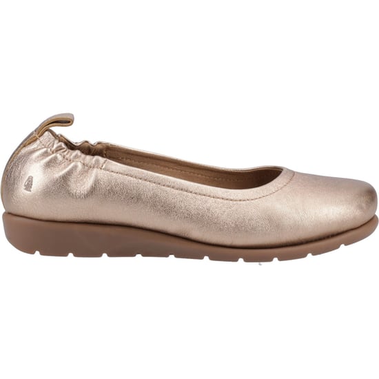 Hush Puppies Skylar Leder Damen Sandaletten in Gold - Image 5