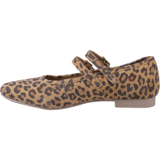 Hush Puppies Nancy Mary Jane Leder Damen Leopard Ballerinas - Image 4