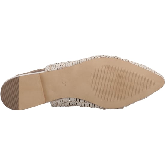 Hush Puppies Dalia Geflochtene Leder Damen Cream Ballerinas - Image 3