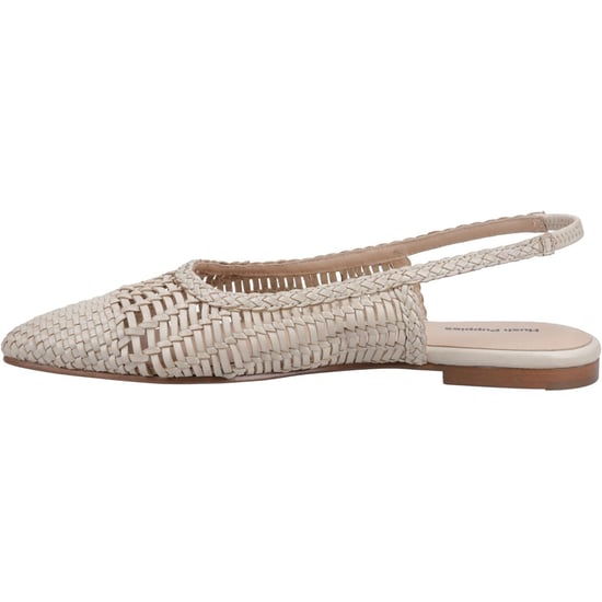 Hush Puppies Dalia Geflochtene Leder Damen Cream Ballerinas - Image 4