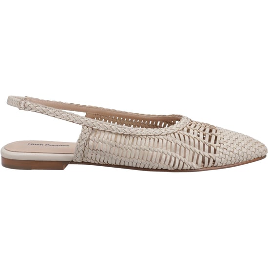 Hush Puppies Dalia Geflochtene Leder Damen Cream Ballerinas - Image 5