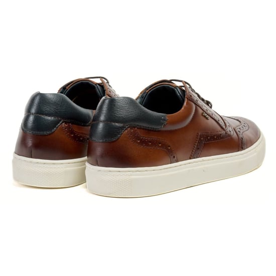 Pod Dobbs Leder Herren Tan Brogues Schuhe - Image 2
