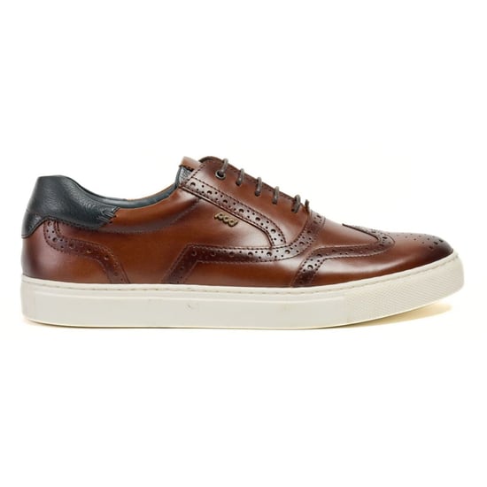 Pod Dobbs Leder Herren Tan Brogues Schuhe - Image 4