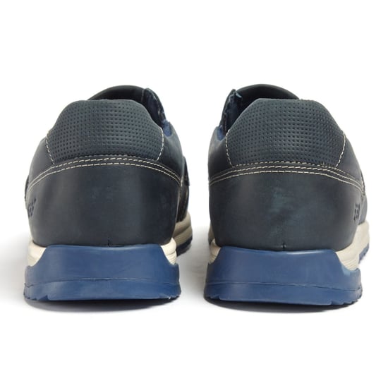Pod Sean Leder Herren Marineblau Bootschuhe - Image 2