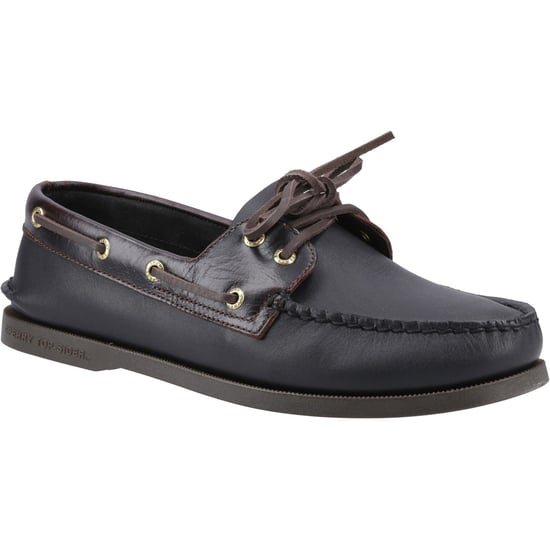 Sperry Authentische 2-Augen Leder Herren Amaretto/Schwarz Bootsschuhe - Image 1