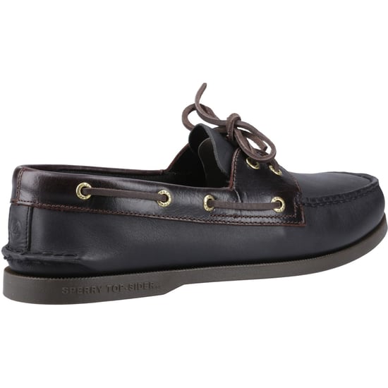 Sperry Authentische 2-Augen Leder Herren Amaretto/Schwarz Bootsschuhe - Image 2