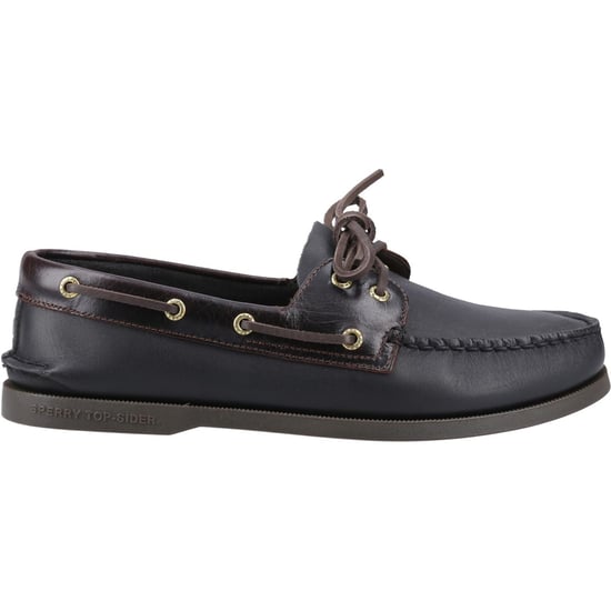Sperry Authentische 2-Augen Leder Herren Amaretto/Schwarz Bootsschuhe - Image 5