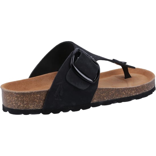 Hush Puppies Billie Wildleder Damen schwarze Sandalen - Image 2