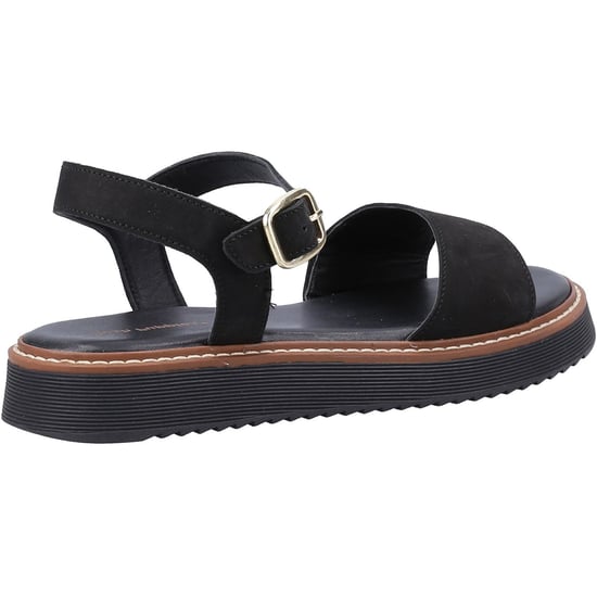 Hush Puppies Cassie Nubuck Damen Schwarze Sandalen - Image 2