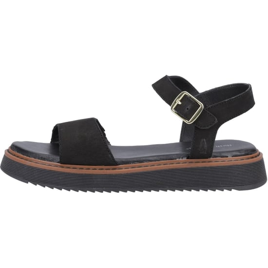 Hush Puppies Cassie Nubuck Damen Schwarze Sandalen - Image 5