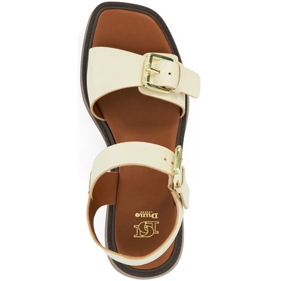 Dune Luno Leder Damen Ecru Sandalen - Image 3