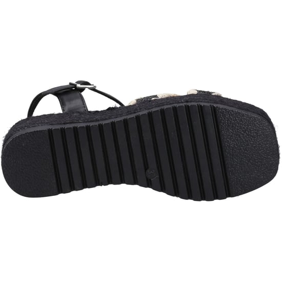 Hush Puppies Jemma Espadrille Polyurethan Damen schwarze Sandalen - Image 3