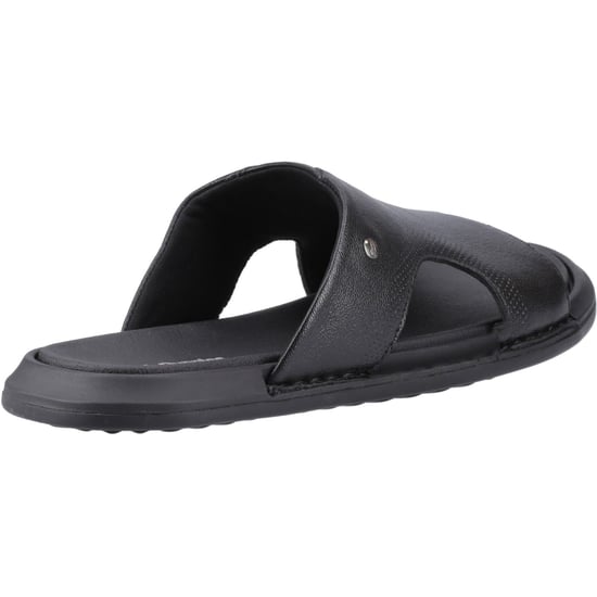 Hush Puppies Callum Slide Leder Herren schwarze Sandalen - Image 2