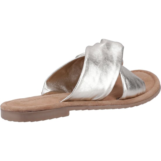 Hush Puppies Amy Weite Passform Leder Damen Goldsandalen - Image 2