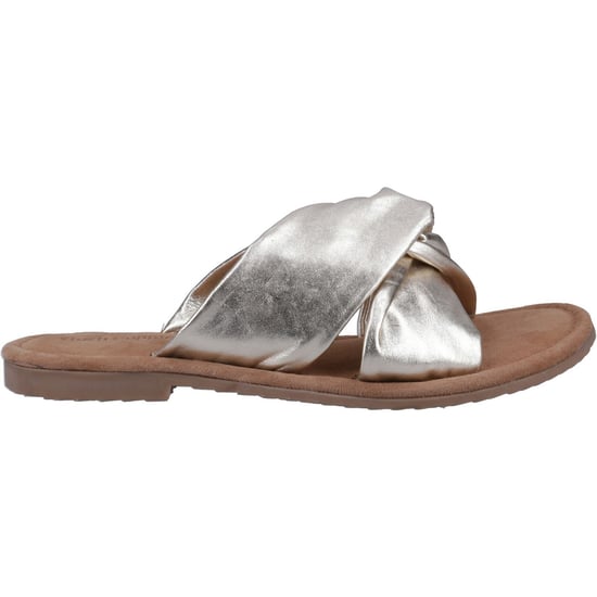 Hush Puppies Amy Weite Passform Leder Damen Goldsandalen - Image 4