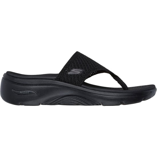 Skechers Go Walk Arch Fit 2.0 Polyester Damen Schwarz Sandalen - Image 5
