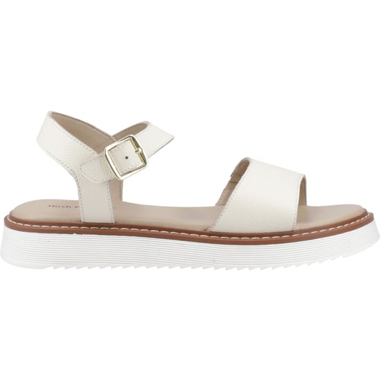 Hush Puppies Cassie Nubuck Damen Creme Sandalen - Image 5