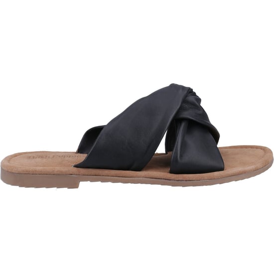 Hush Puppies Amy Weit geschnittene Leder Damen schwarze Sandalen - Image 4