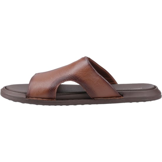 Hush Puppies Callum Slide Leder Herren Braune Sandalen - Image 4