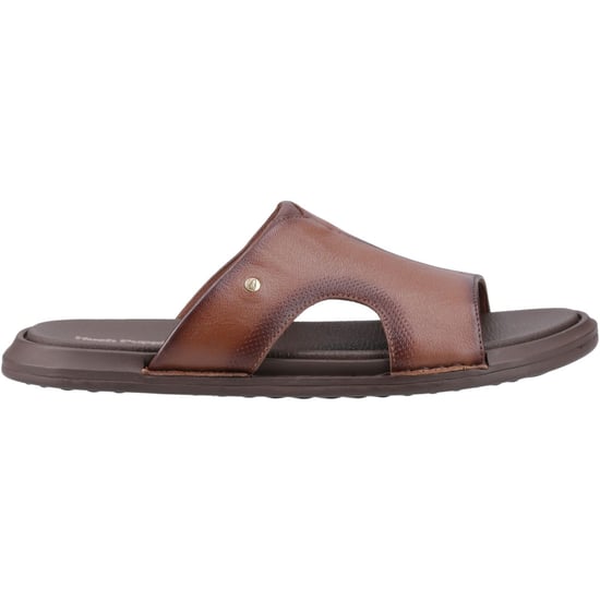 Hush Puppies Callum Slide Leder Herren Braune Sandalen - Image 5