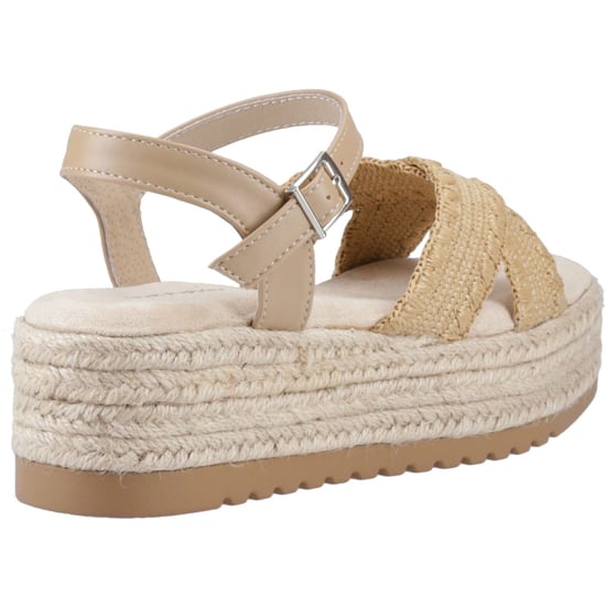 Hush Puppies Jemma Espadrille Polyurethan Damen Sandalen in Tan - Image 2