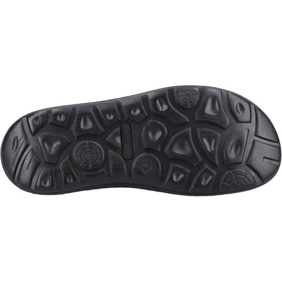 Hush Puppies Alan Toepost Leder Herren Schwarz Flip-Flops - Image 3