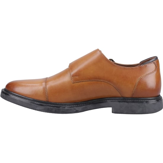 Hush Puppies Kane Leder Herren Tan Double Monk Schuhe - Image 4