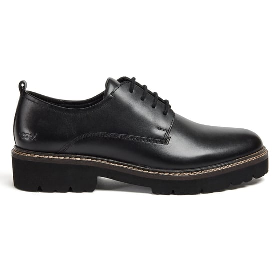 Pod Kris Leder Damen Schwarz Derby Schuhe - Image 3