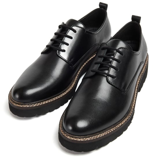 Pod Kris Leder Damen Schwarz Derby Schuhe - Image 5