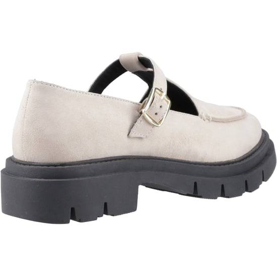 Hush Puppies Nella T-Bar Wildleder Damencremeschuhe - Image 2