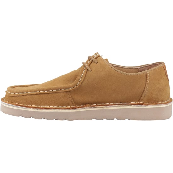 Hush Puppies Otis Wildleder Herren Schnüroptik Schuhe in Beige - Image 4