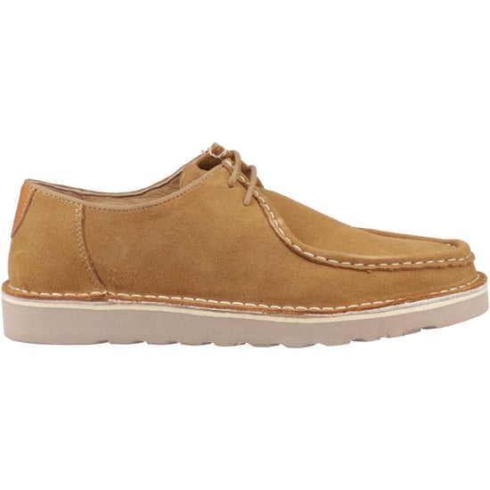 Hush Puppies Otis Wildleder Herren Schnüroptik Schuhe in Beige - Image 5
