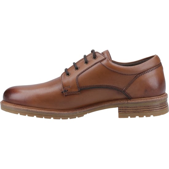 Hush Puppies Richie Leder Herren Schnürschuhe in Tan - Image 4