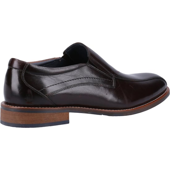 Hush Puppies Donovan Leder Herren Schwarz Slipper Schuhe - Image 2