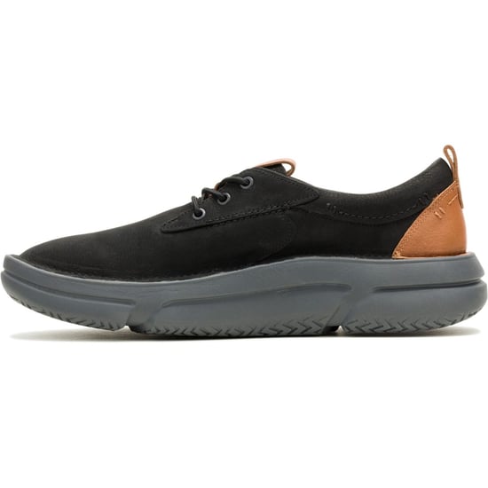 Hush Puppies Baylor Leder Herren Schnürschuhe Schwarz/Schwarz - Image 5