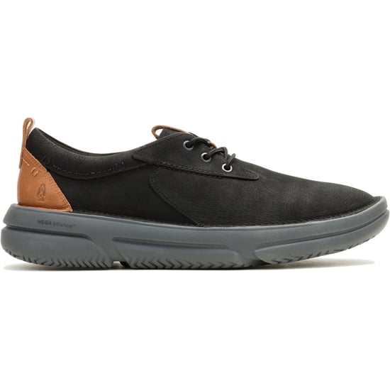 Hush Puppies Baylor Leder Herren Schnürschuhe Schwarz/Schwarz - Image 6