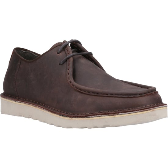 Hush Puppies Otis Leder Herren Schnürschuhe Braun - Image 1