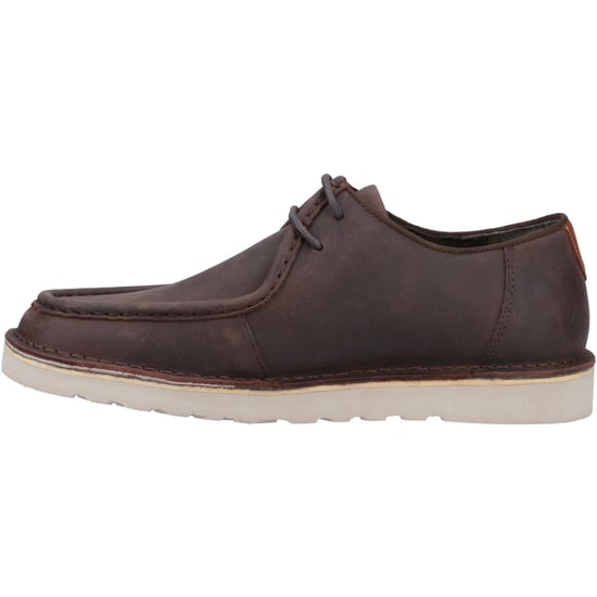 Hush Puppies Otis Leder Herren Schnürschuhe Braun - Image 4