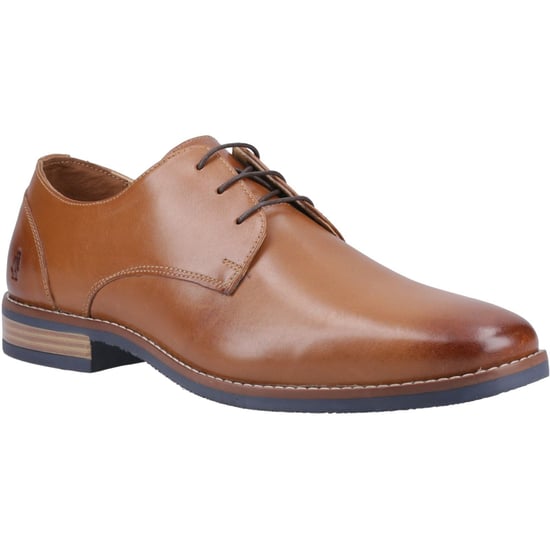 Hush Puppies Mike Leder Herren Schnürschuhe in Tan - Image 1