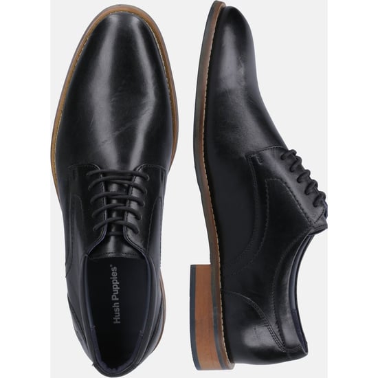 Hush Puppies Damien Schnürschuhe aus Leder für Herren in Schwarz - Image 6