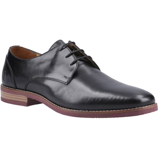 Hush Puppies Mike Leder Herren Schwarz Schnürschuhe - Image 1